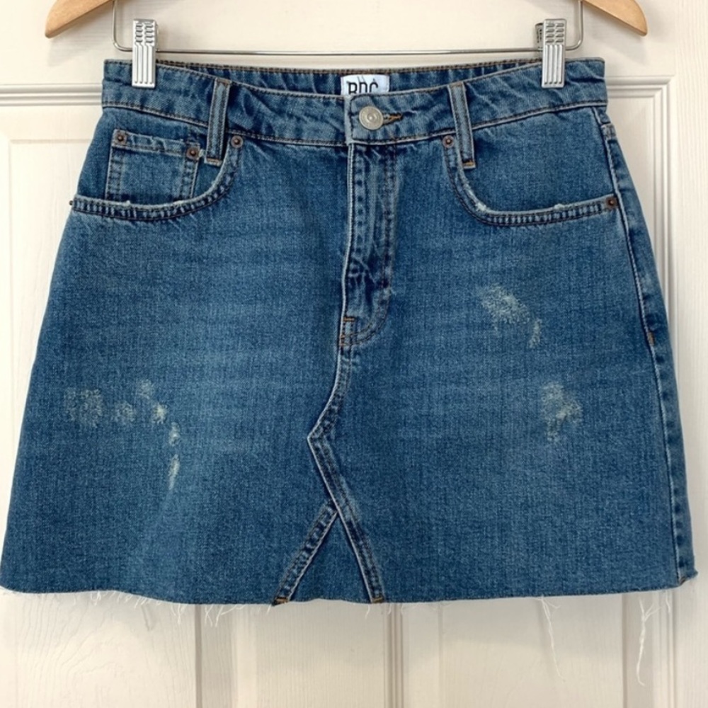 BDG Distressed Denim Skirt